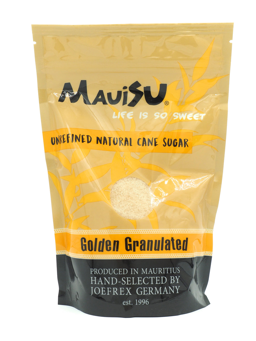 MAUISU GOLDEN GRANULATED, UNREFINED NATURAL CANE SUGAR