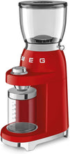 Lade das Bild in den Galerie-Viewer, SMEG KAFFEEMÜHLE, ROT CGF01RDEU
